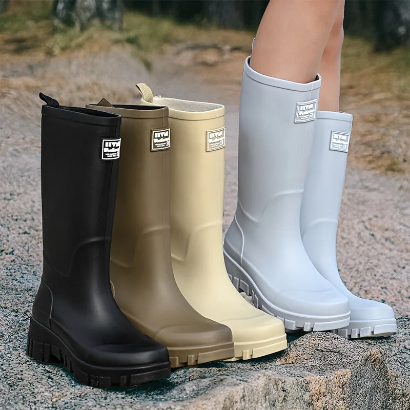 Women'S Fashion Rain Boots - Modieuze regenlaarzen voor dames Dikke zolen