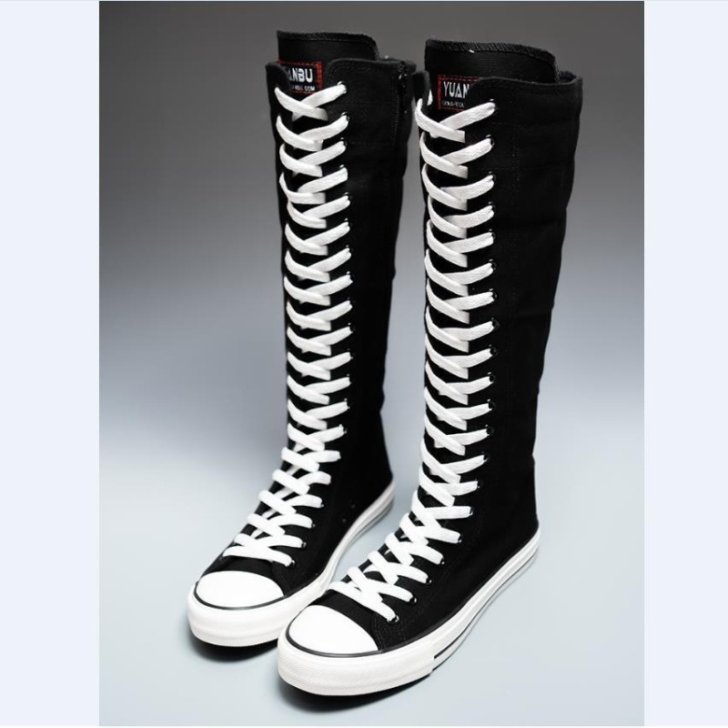Women'S Fashion Boots 2025 - 2025 Nieuwe Hoge Canvas Sneakers voor