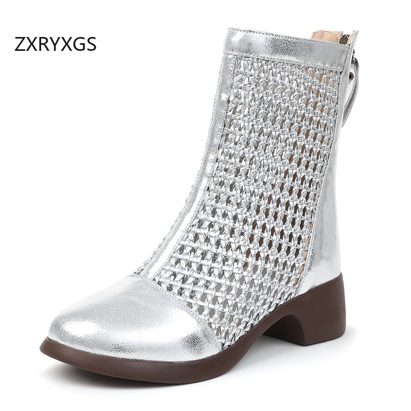 Women Fashion Youtube - ZXRYXGS 2026 Top Koeienhuid Geweven Holle
