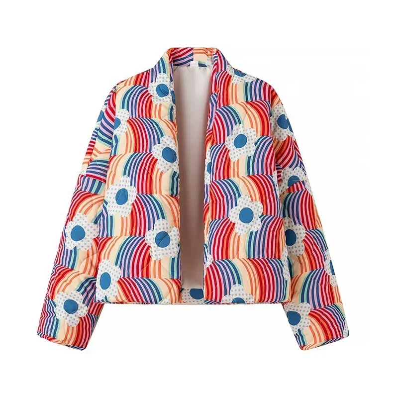 Women'S Fashion Quilted Jacket - Modeprint gewatteerde jassen voor dames 2023