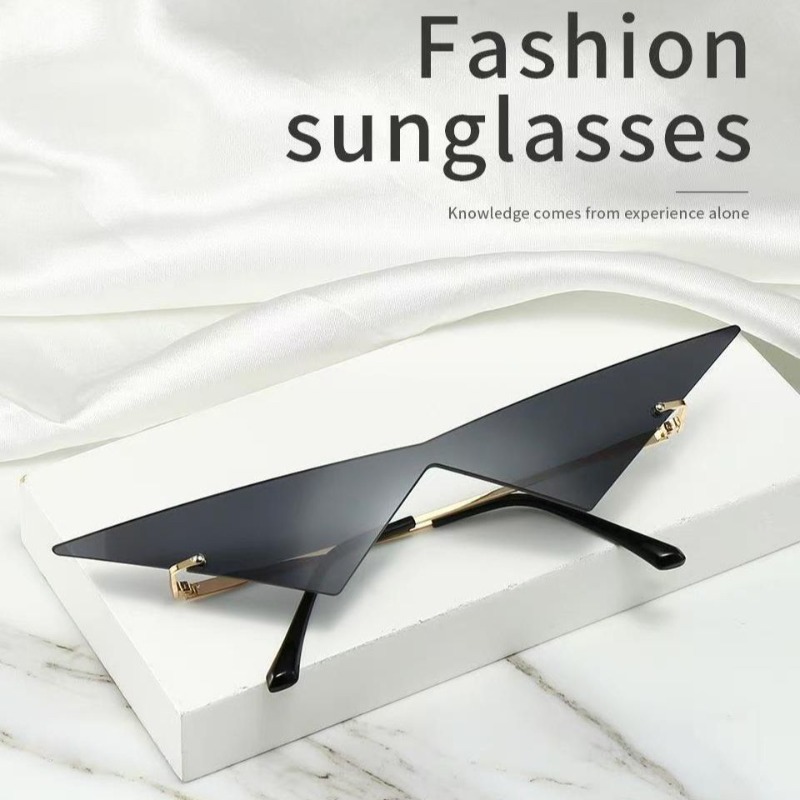 Women'S Fashion Eyewear - Driehoekige zonnebrillen Street Eyewear Party-zonnebril voor