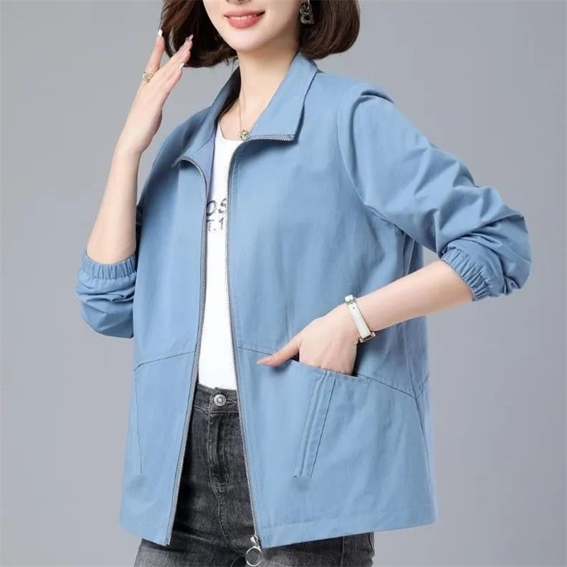 Women'S Fashion Bomber Jacket - Mode 2025 Nieuwe Windjack Vrouwen Elegante