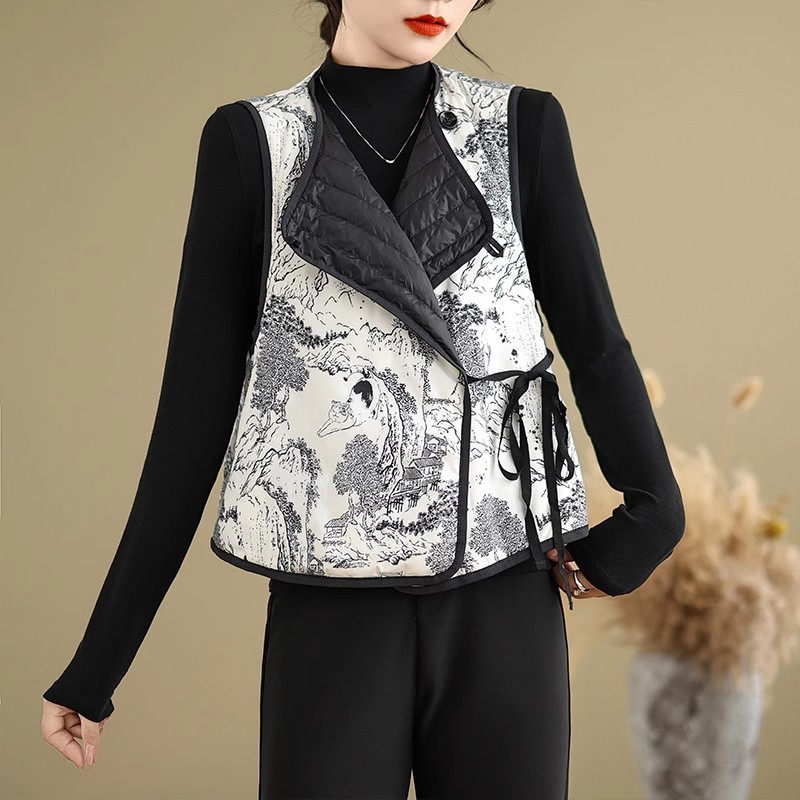 Women'S Fashion Quilted Jacket - Dames katoenen vestjas herfst winter, Chinese