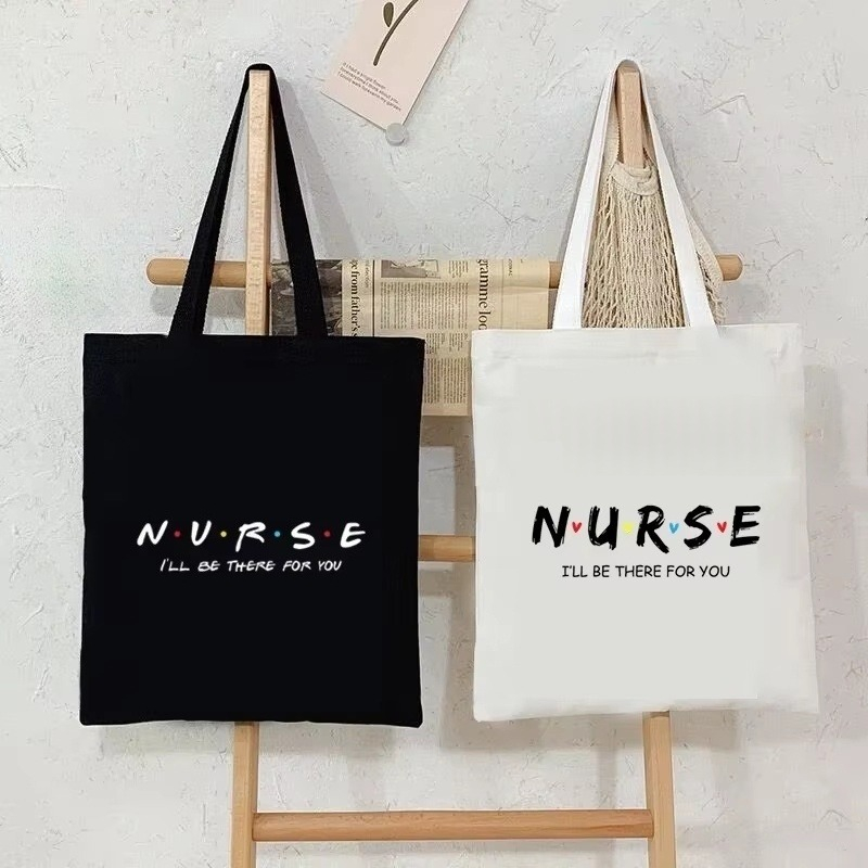 Canvas Tote Bag - Verpleegster canvas tas dames vriendinnen tv-show