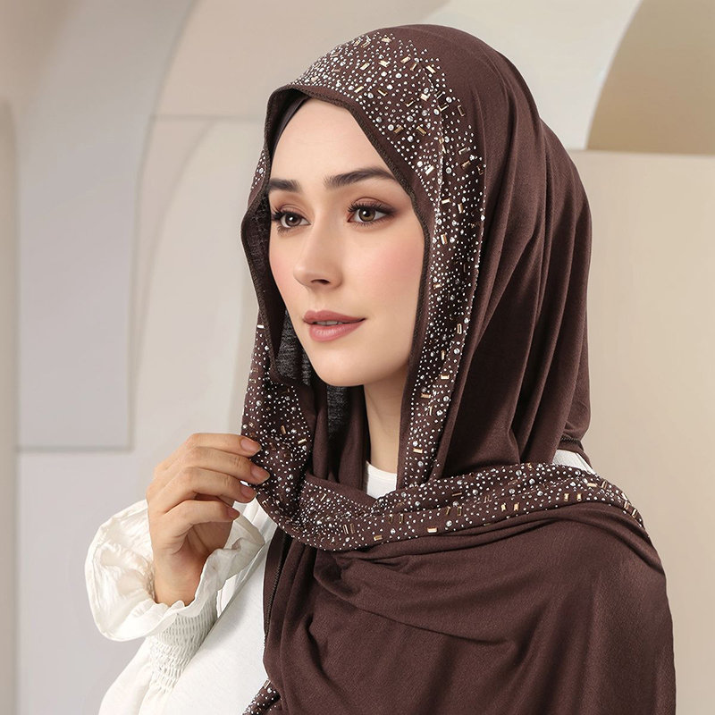 Women'S Fashion Jersey - Ramadan Muslim Shimmer Strass Jersey Katoenen