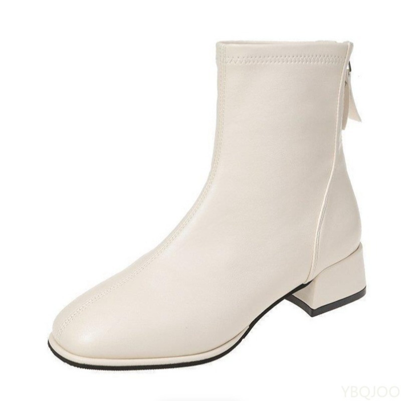 Women'S Fashion Boots 2025 - Herfst-winter elegante minimalistische damesschoenen met vierkante