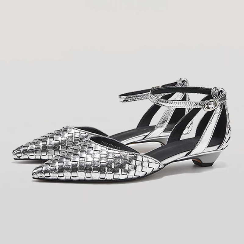 Women Fashion Brand - Puntschoen Lage Hakken Vrouwen Elegante Sandalen