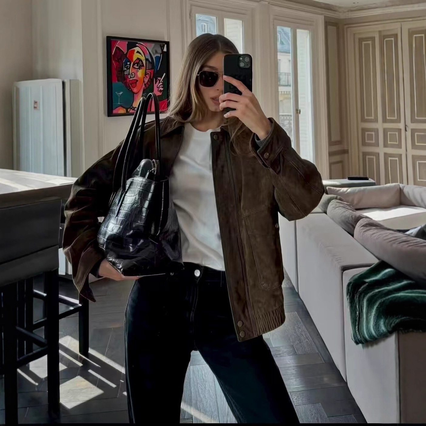 Women'S Fashion Bomber Jacket - GC 2026 Nieuwe Dames Herfst Nieuwe
