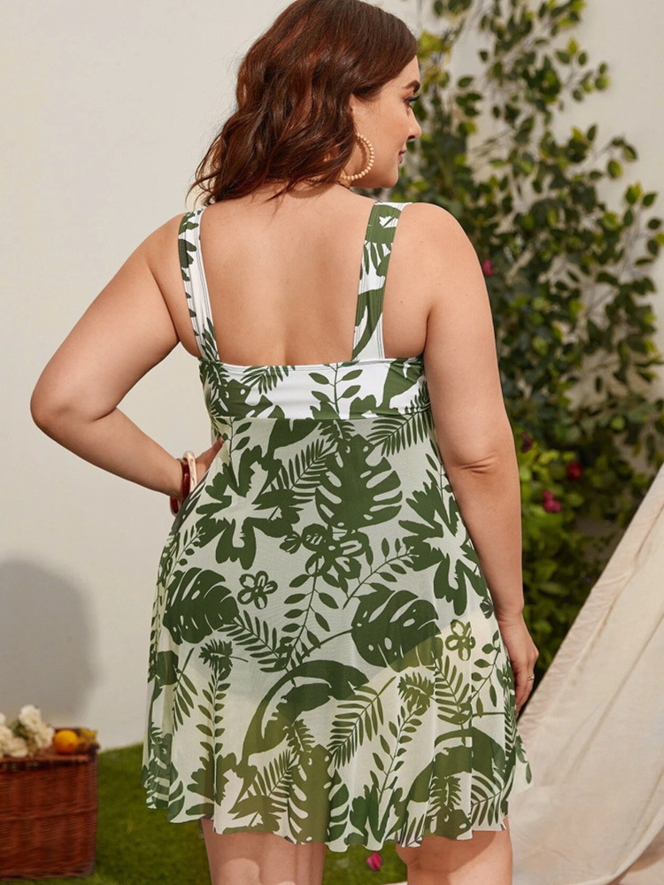 Plus Size Badpak Rok Vrouwen 2 - Printed Wrap Skirt recensie en prijs