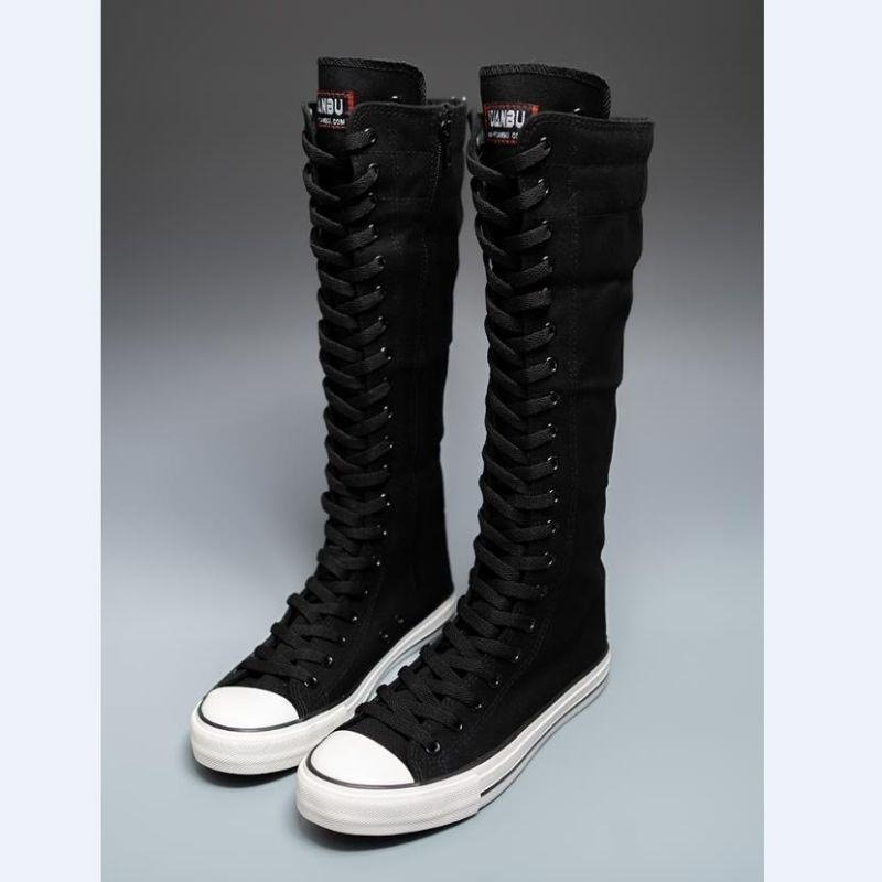 2025 Nieuwe Hoge Canvas Sneake - Women'S Fashion Boots 2025 recensie en prijs