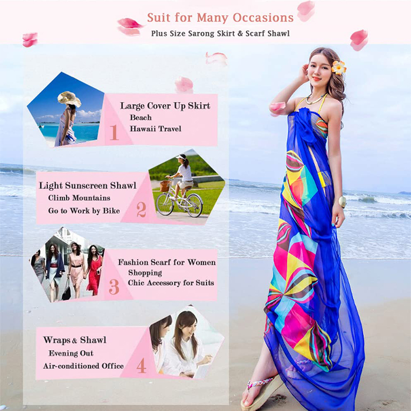 Pareo Sjaal Dames Strand Saron - Printed Wrap Skirt recensie en prijs