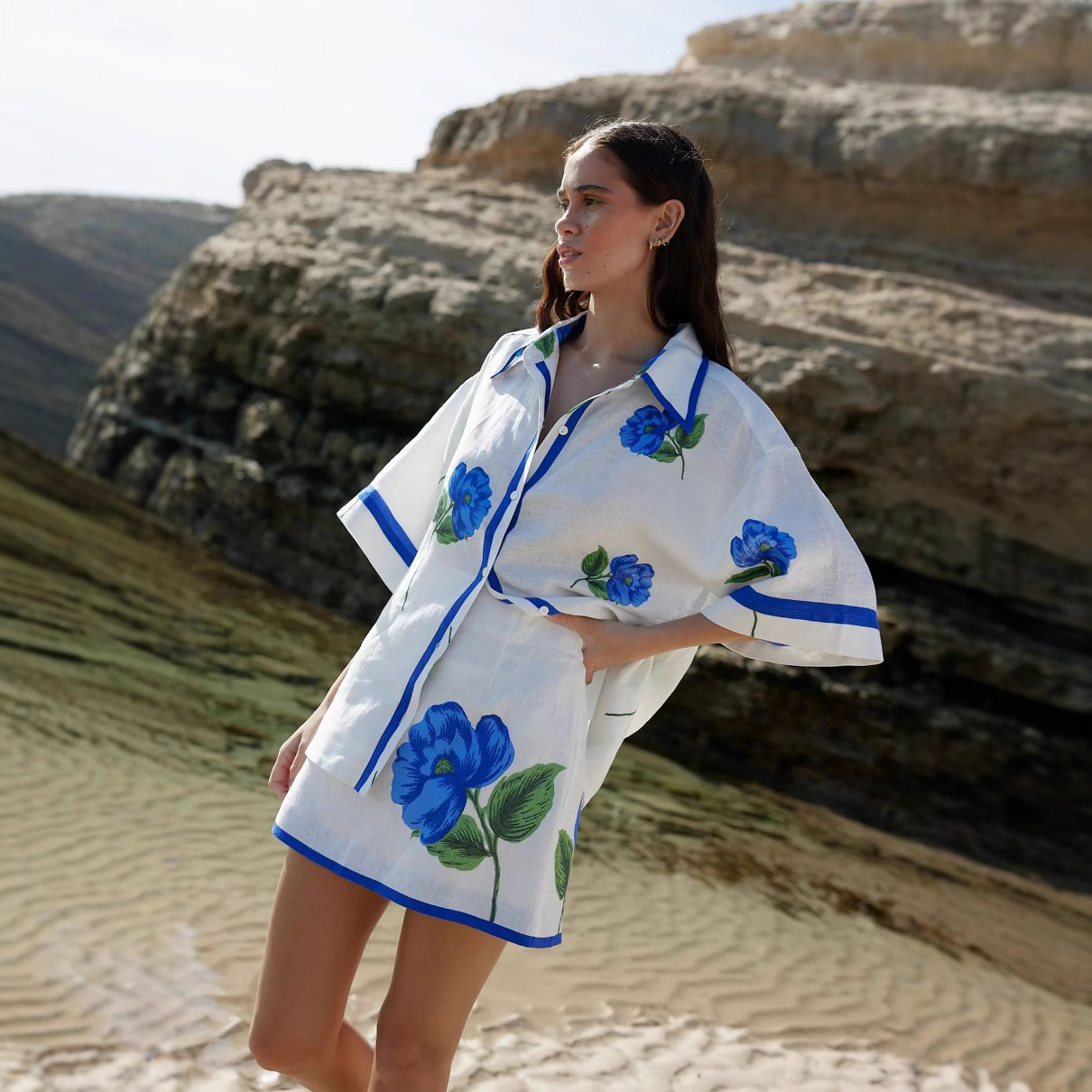 Zomerse dames set met casual p - Printed Wrap Skirt recensie en prijs