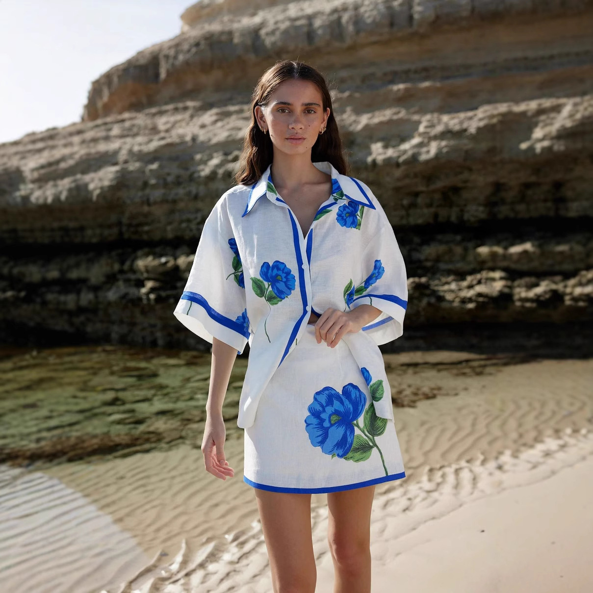 Zomerse dames set met casual p - Printed Wrap Skirt recensie en prijs