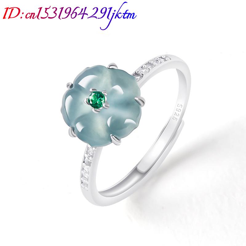 Blauwe Birmese Jadeiet Bloemen - Women Fashion Rings recensie en prijs