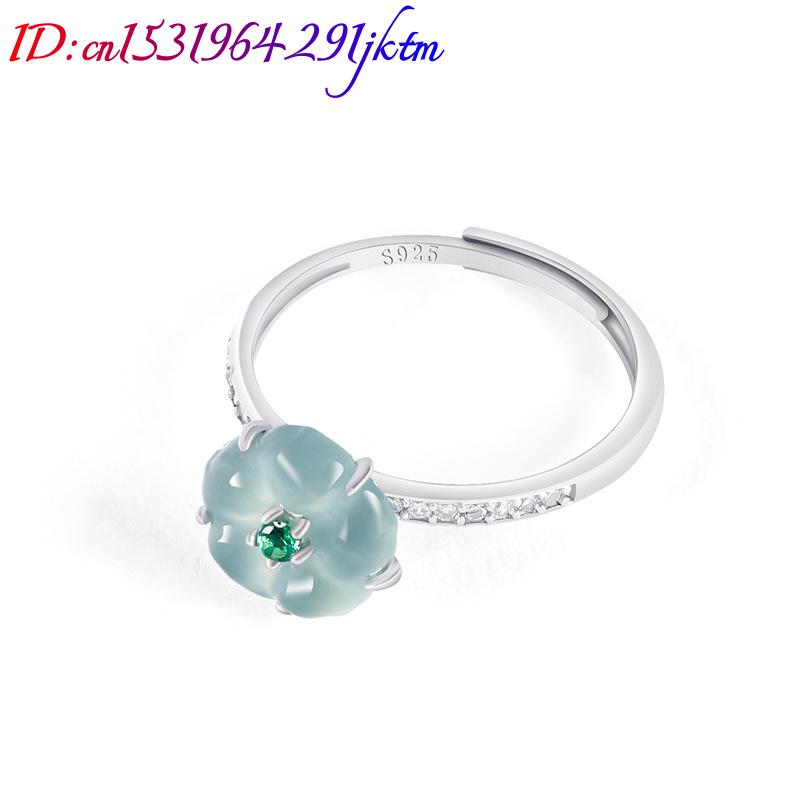 Blauwe Birmese Jadeiet Bloemen - Women Fashion Rings recensie en prijs