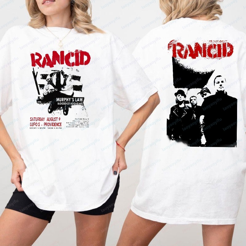 Rancid dubbelzijdig bedrukt T- - Women'S Fashion Edgy recensie en prijs