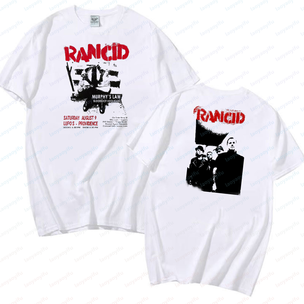 Rancid dubbelzijdig bedrukt T- - Women'S Fashion Edgy recensie en prijs