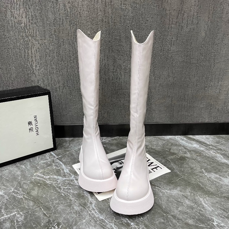 Nieuwe eenvoudige effen kleur  - Women'S Fashion Boots 2025 recensie en prijs