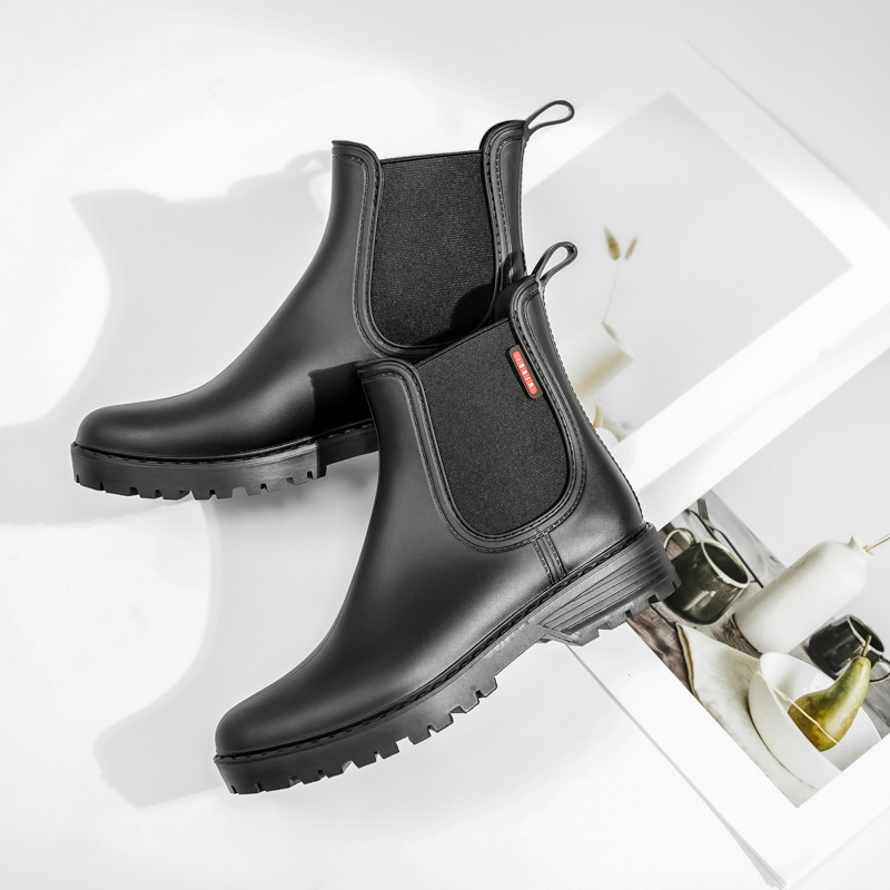 Modieuze korte antislip regenl - Women'S Fashion Rain Boots recensie en prijs