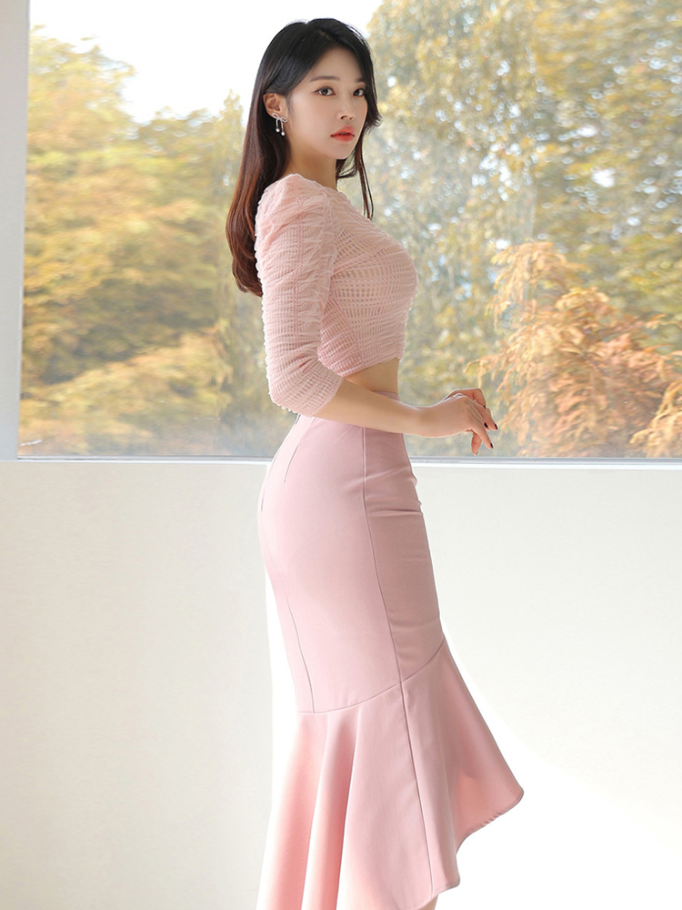 Nieuwe mode sexy roze zoete 2- - Women'S Fashion Long Coat recensie en prijs