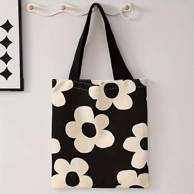 Gele draagtas met bloemenprint - Canvas Tote Bag recensie en prijs