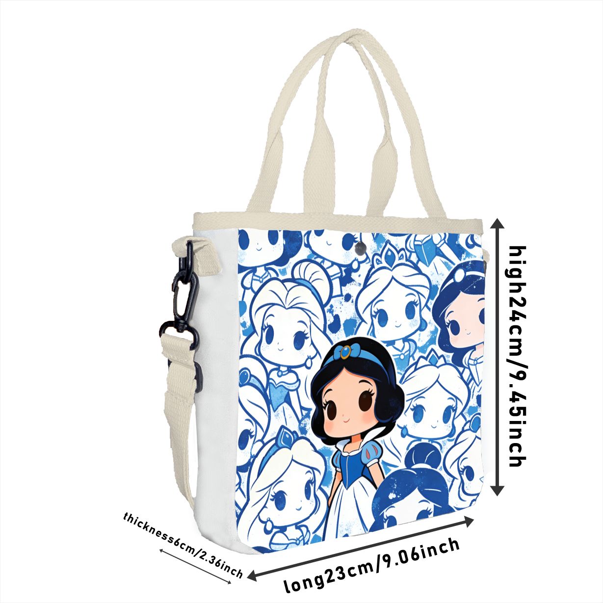 Cartoon sneeuwwitte personages - Canvas Tote Bag recensie en prijs