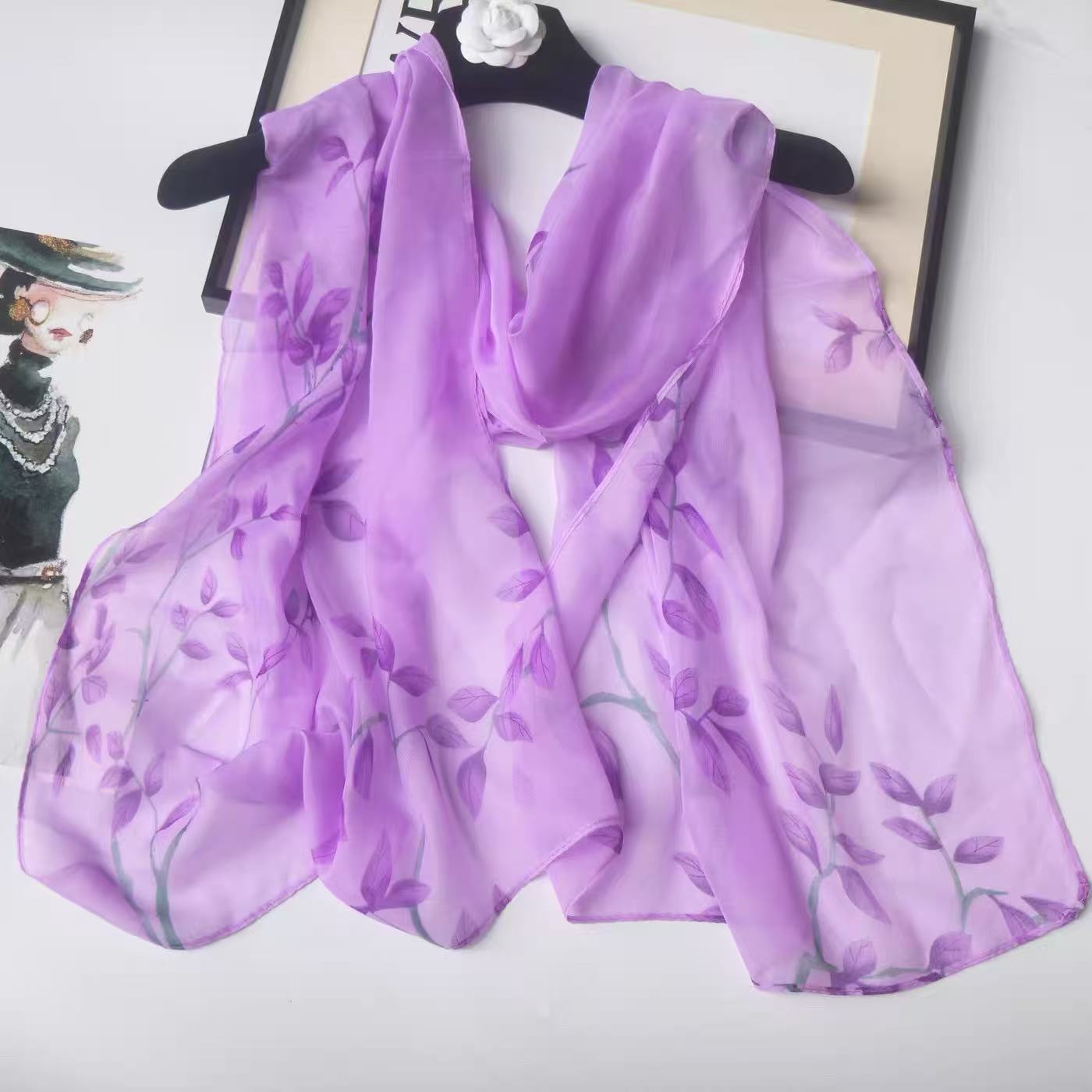 Bladprint zijdeachtige chiffon - Printed Wrap Skirt recensie en prijs