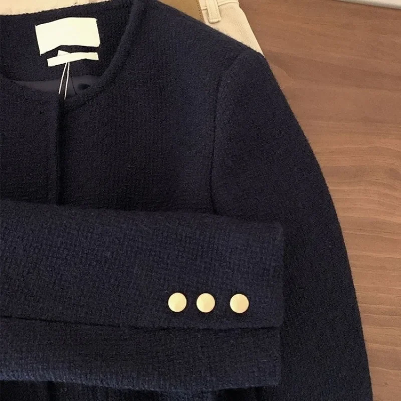 Vintage stijl paarsblauw tweed - Women'S Fashion Quilted Jacket recensie en prijs