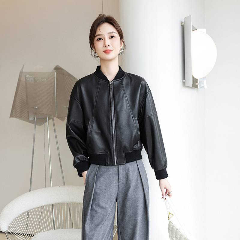 Amerikaanse Retro Kunstleer Ja - Women'S Fashion Bomber Jacket recensie en prijs