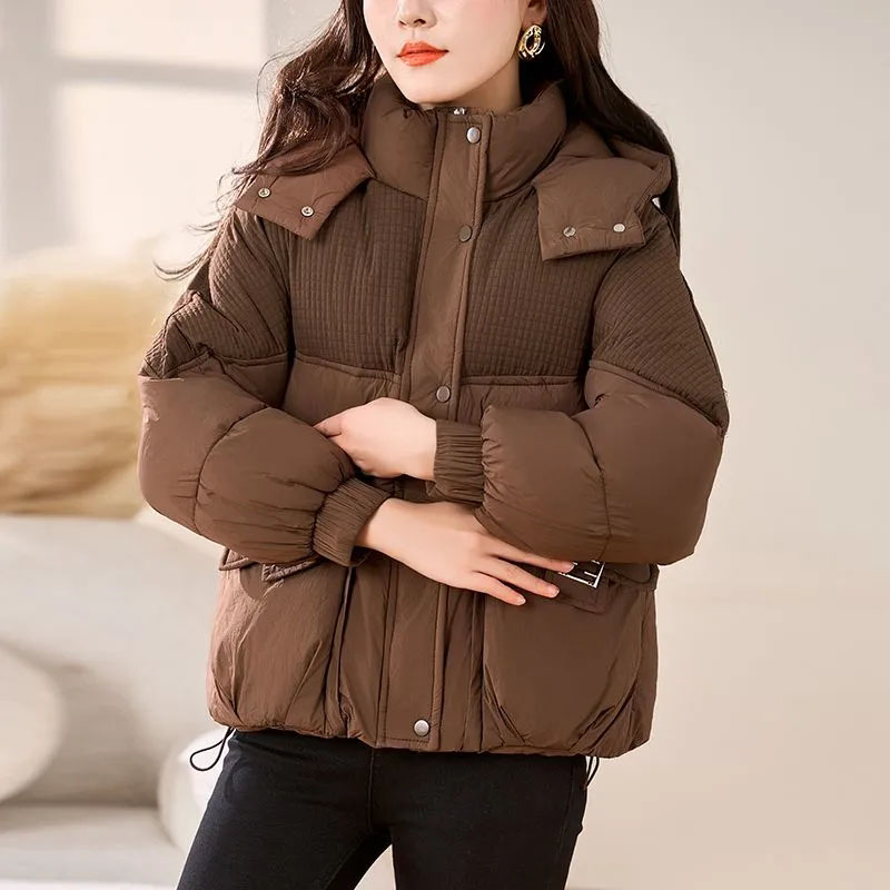 Nieuwe fleece losse katoenen d - Women'S Fashion Quilted Jacket recensie en prijs