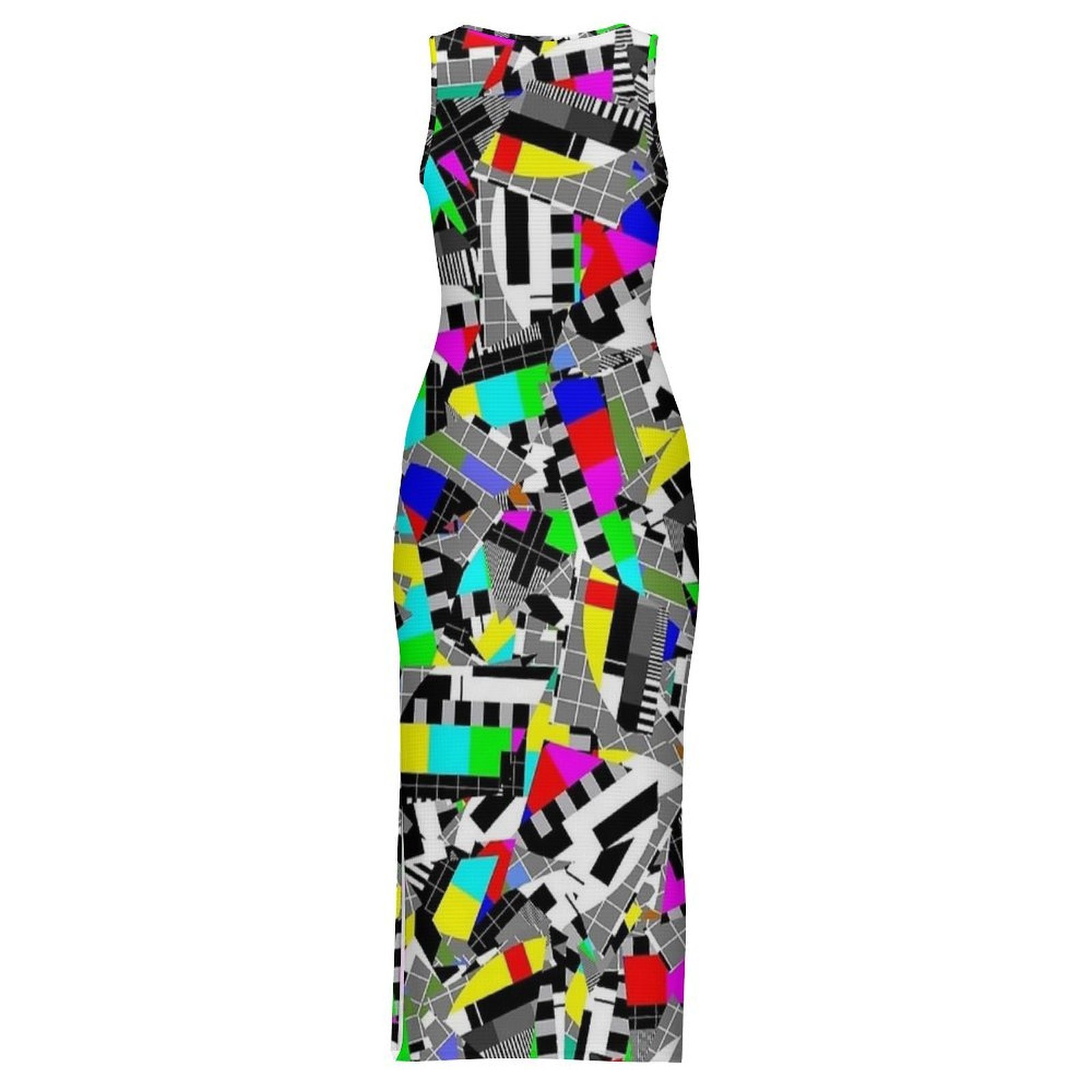 Dames Retro Glitch Block TV Te - Women'S Fashion Dresses Images recensie en prijs