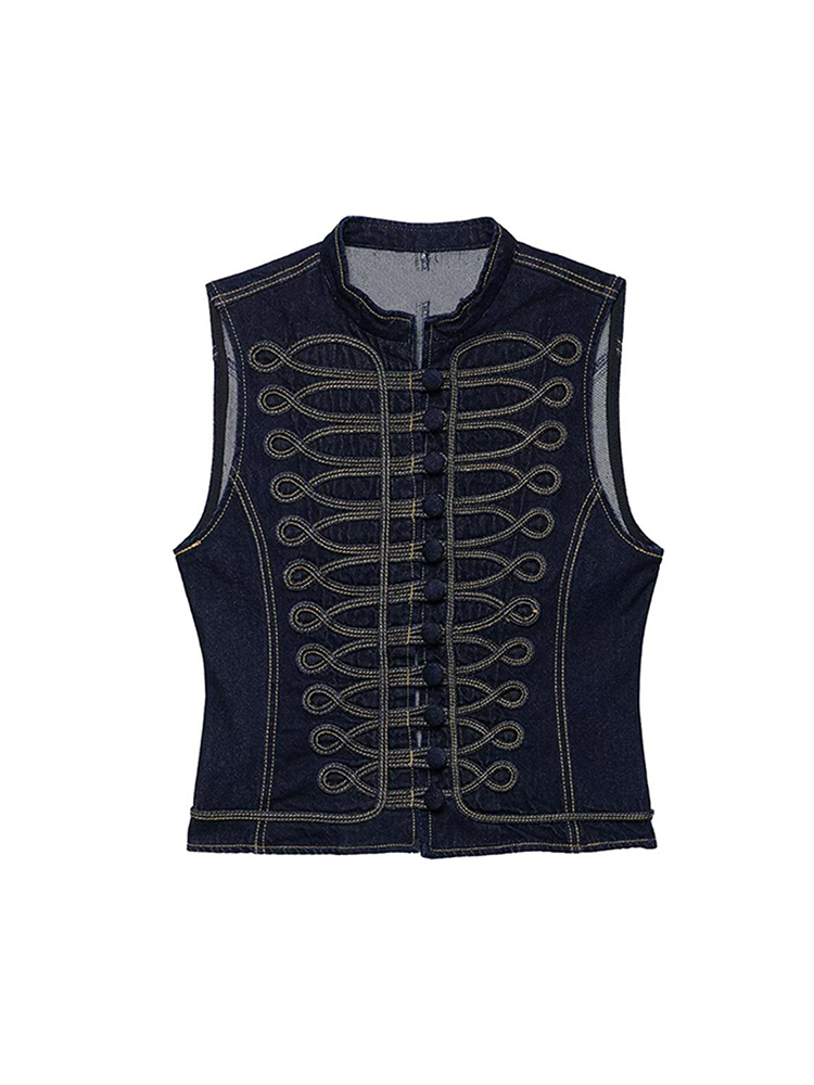 TFMLN Dames geknoopt denim ves - Women'S Fashion Quilted Jacket recensie en prijs