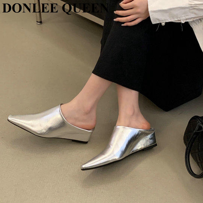 Damesmode Mule Slippers met ge - Women Queen Fashion recensie en prijs
