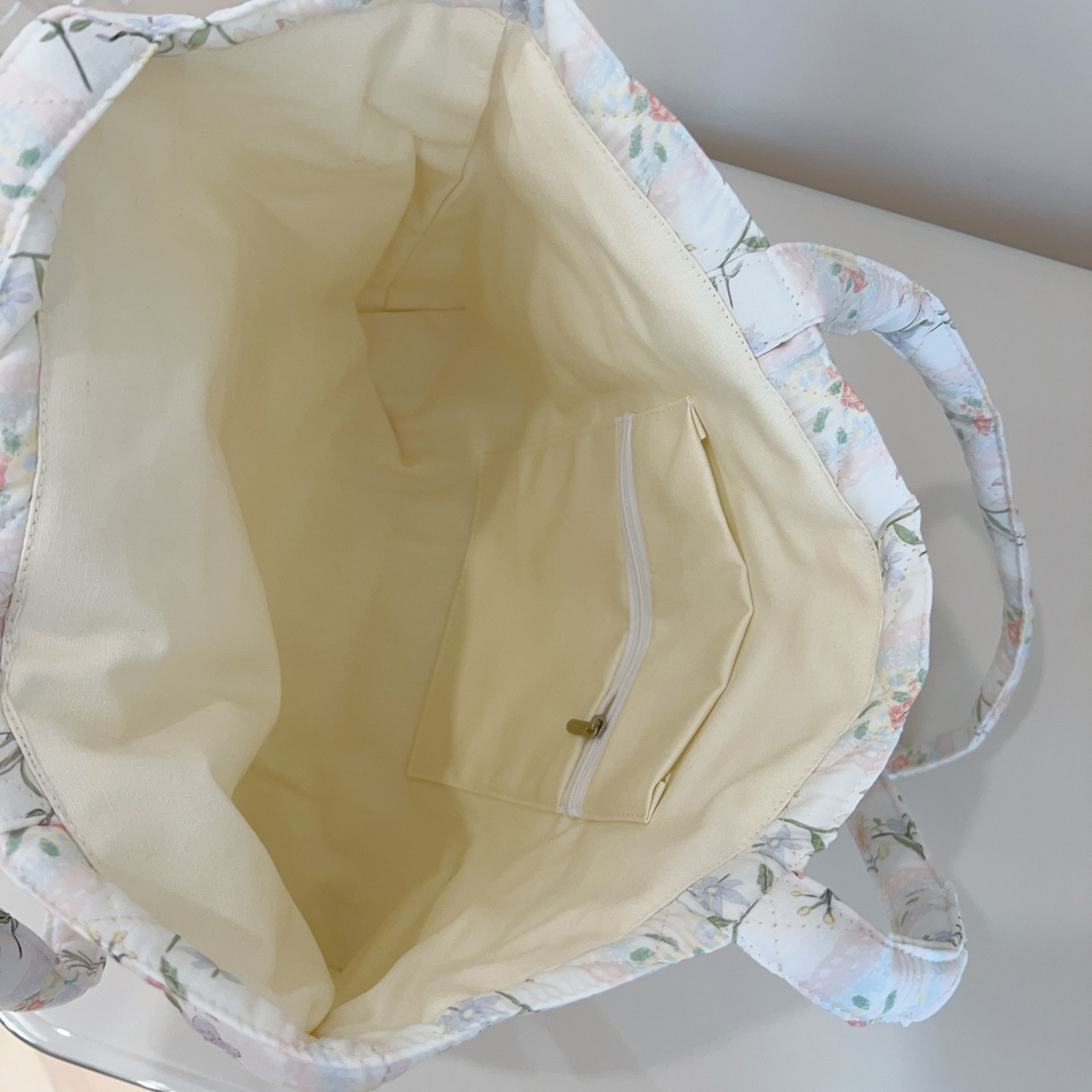 Franse bloemen-quilted tote ba - Canvas Tote Bag recensie en prijs