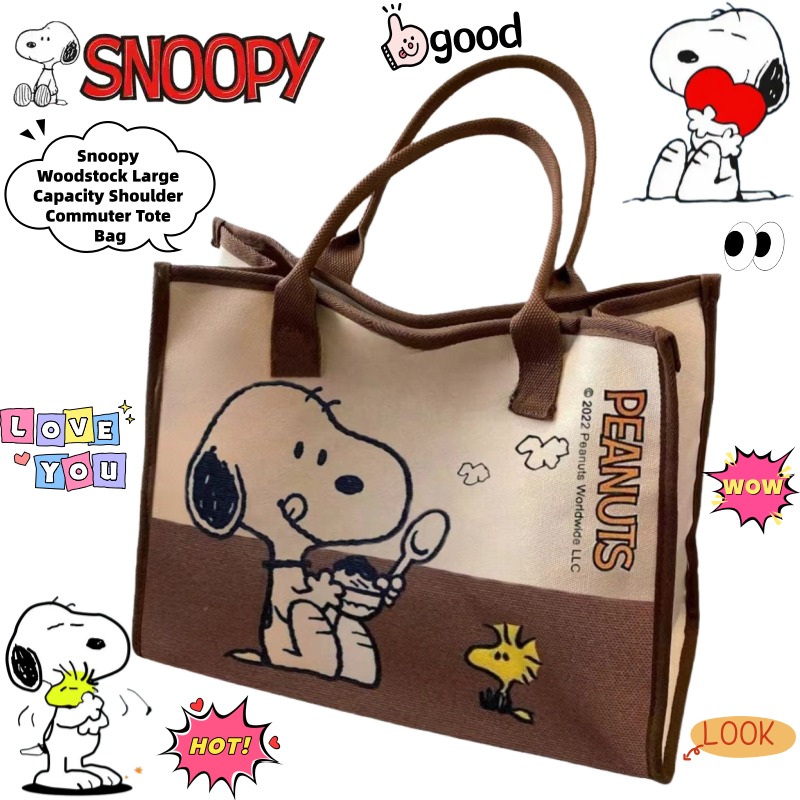 Snoopy Woodstock Cartoon Grote - Canvas Tote Bag recensie en prijs
