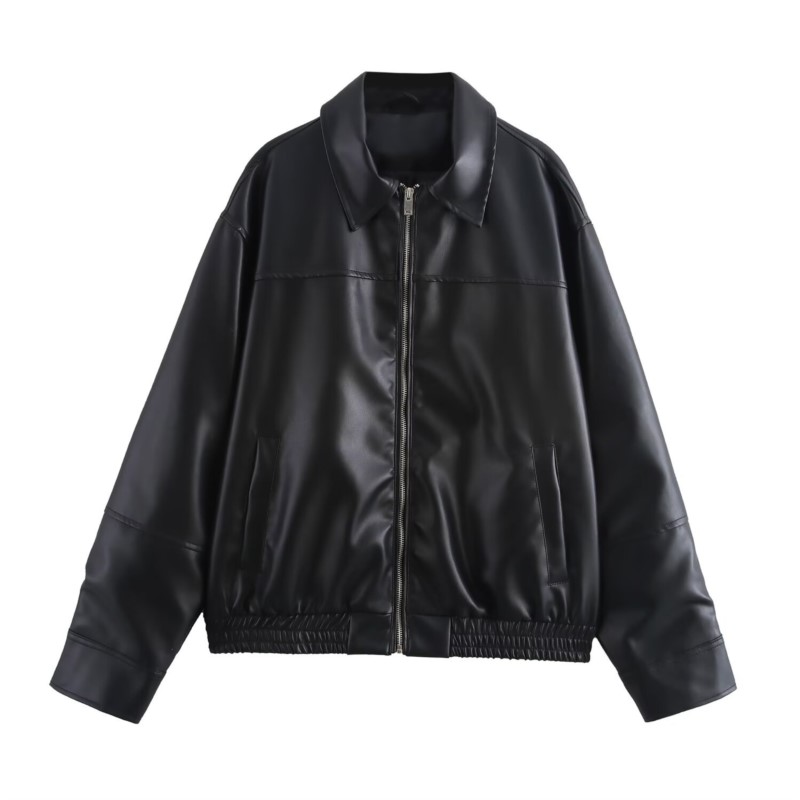 Vintage PU lederen bomberjacks - Women'S Fashion Bomber Jacket recensie en prijs