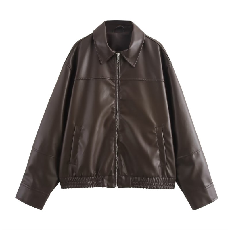Vintage PU lederen bomberjacks - Women'S Fashion Bomber Jacket recensie en prijs