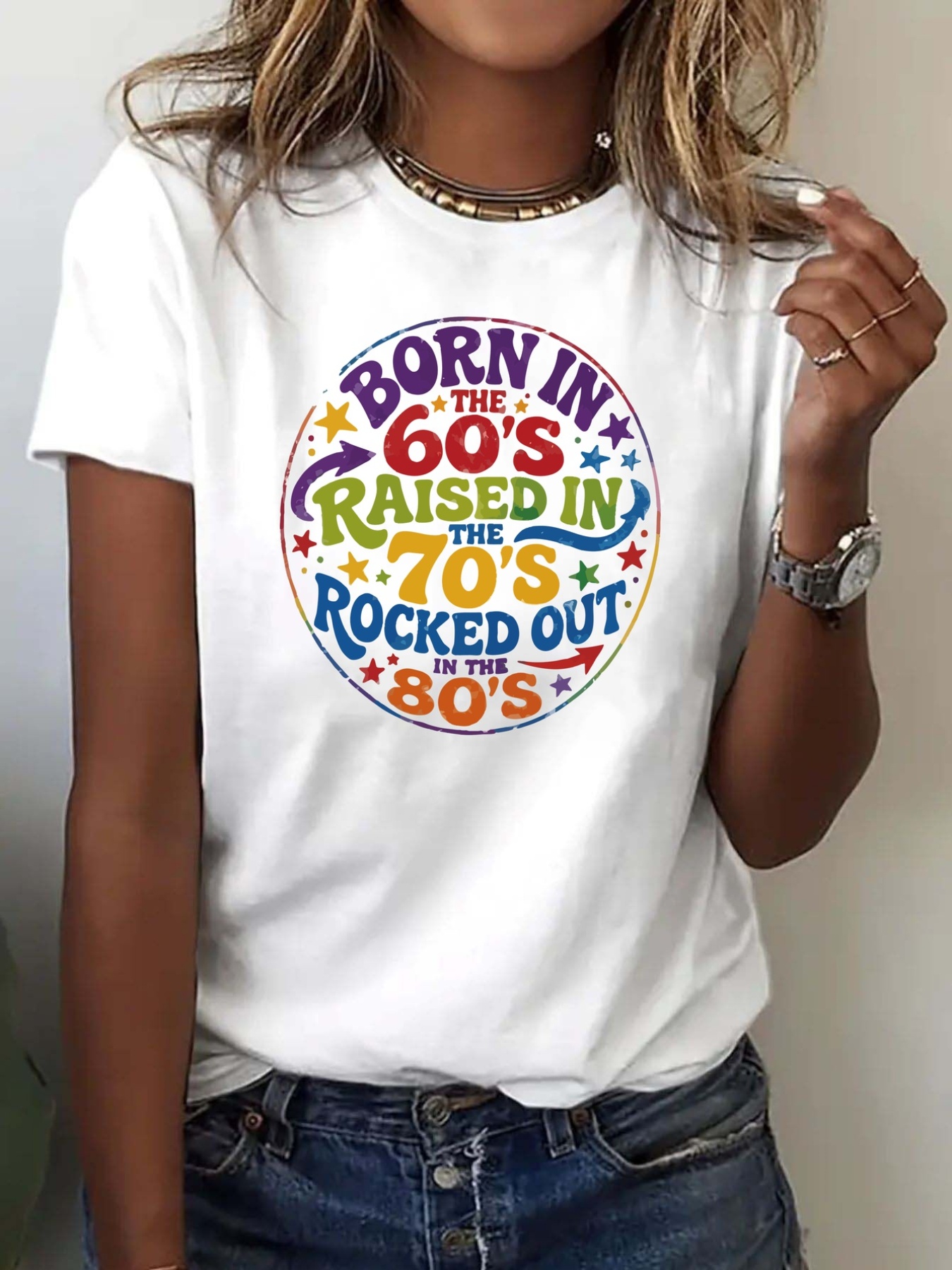 Damesmode-T-shirt met ronde ha - Women'S Fashion In The 1960S recensie en prijs