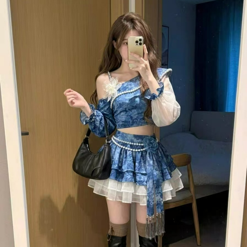 Japanse stijl vintage elegante - Asymmetric Top Women recensie en prijs