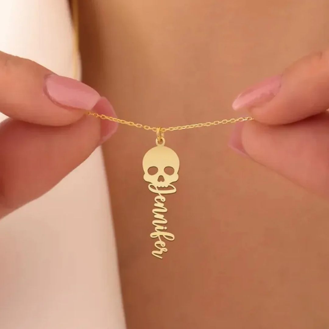 Aangepaste schedel ketting gep - Women'S Fashion Edgy recensie en prijs