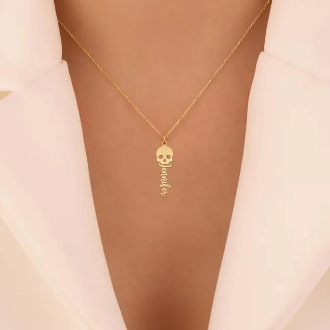 Aangepaste schedel ketting gep - Women'S Fashion Edgy recensie en prijs