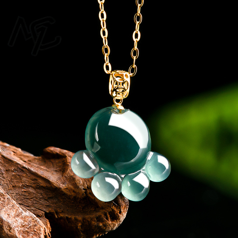 Natuurlijke echte smaragd blau - Women Fashion Necklace recensie en prijs