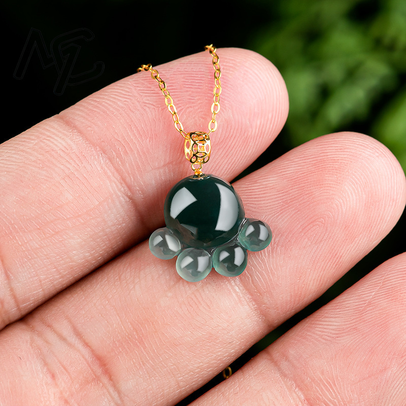 Natuurlijke echte smaragd blau - Women Fashion Necklace recensie en prijs