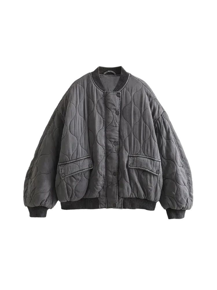 Damesmode Oversized Dikke Warm - Women'S Fashion Bomber Jacket recensie en prijs