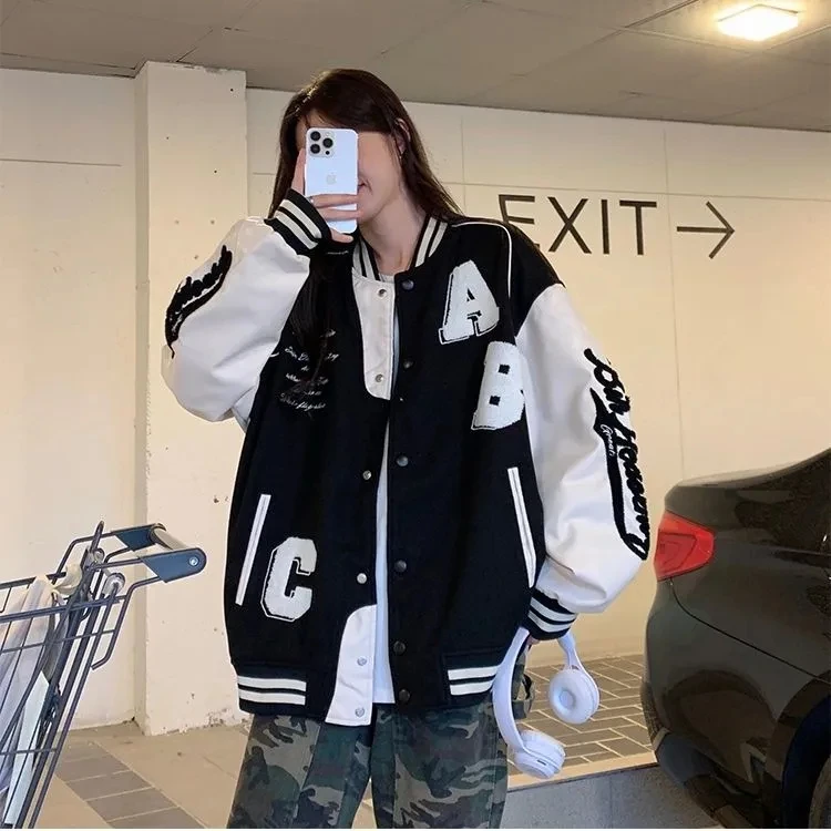 Y2k Lamswol Bomberjack Vrouwel - Women'S Fashion Bomber Jacket recensie en prijs
