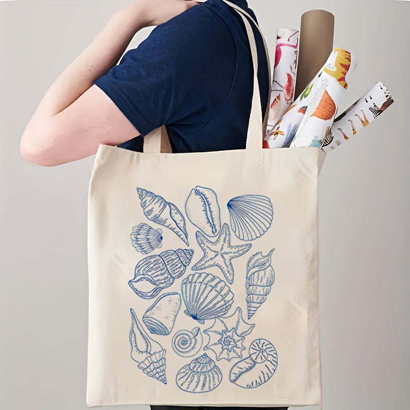 2026 Zeester en Schelp Patroon - Canvas Tote Bag recensie en prijs