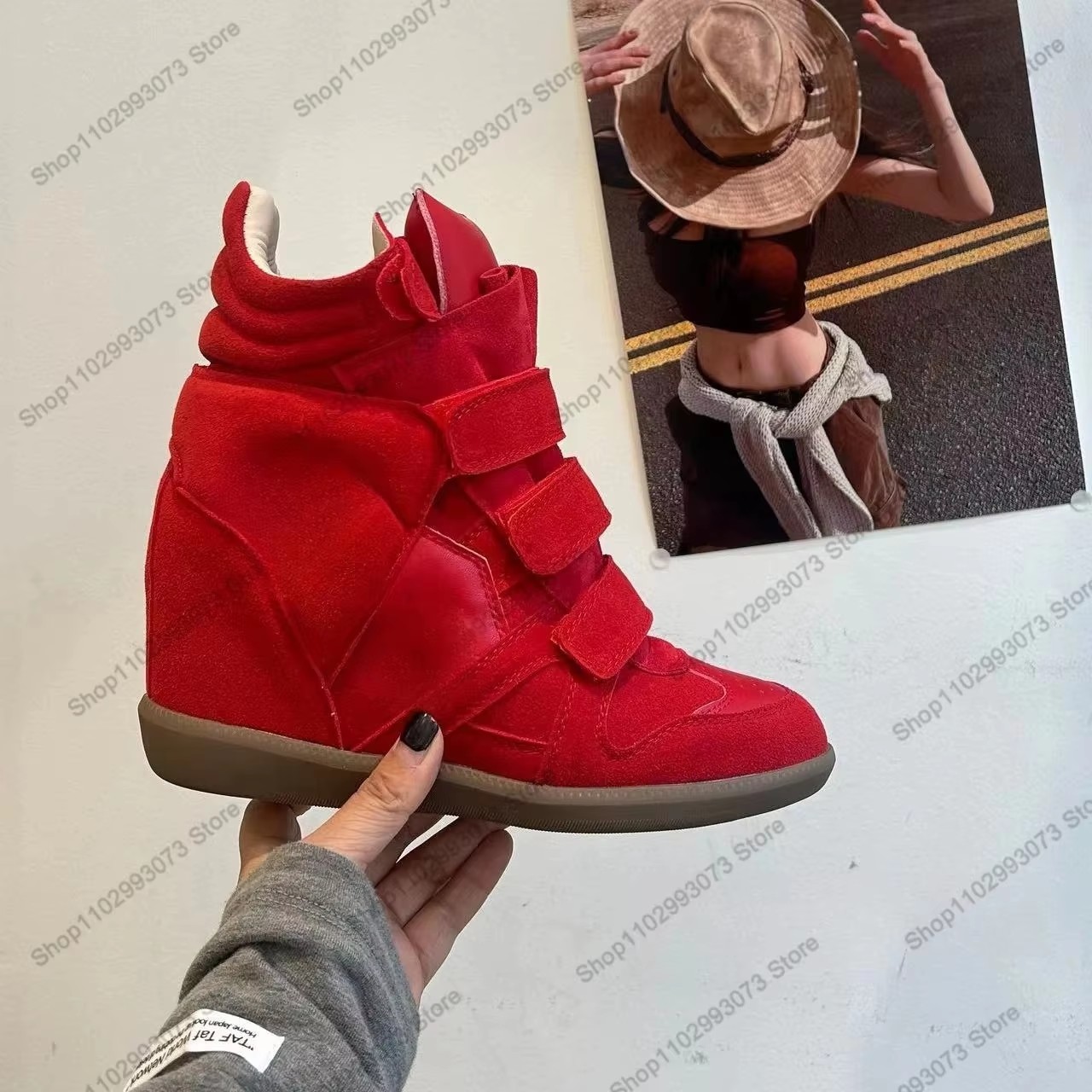 Dames Hoge sneakers met verbor - Women Fashion Show recensie en prijs