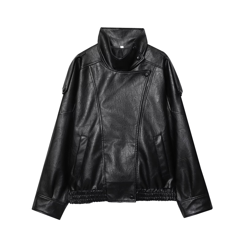 MUJER Kunstleer damesjas Zwart - Women'S Fashion Bomber Jacket recensie en prijs